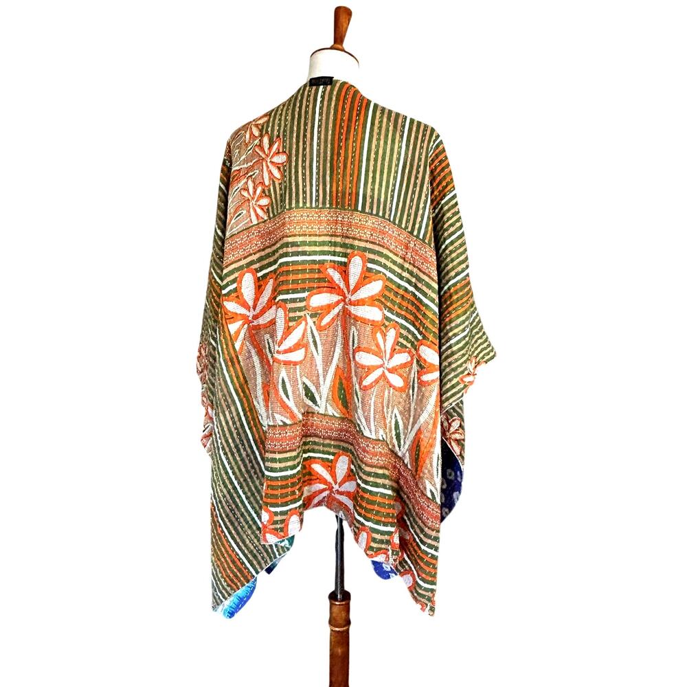 Bo & Eros Boho Double Sided Shawl, Cotton One Size
